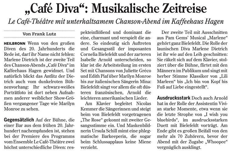 Heilbronner Stimme Auszug vom 3. November 2014